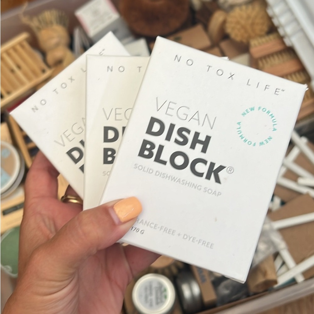 Vegan Dish Block - White Solid Dishwashing Soap